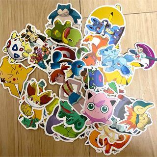 防水シール まとめ売り ステッカー ポケモン ピカチュウ(キャラクターグッズ)