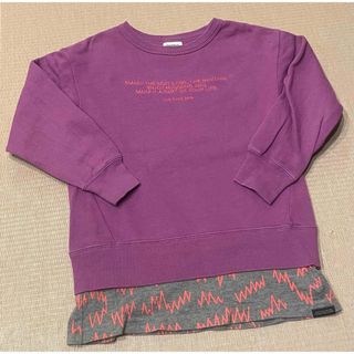 グルービーカラーズ(Groovy Colors)のグルービーカラーズ☆ groovy colors レイヤードパーカー  パープル(Tシャツ/カットソー)