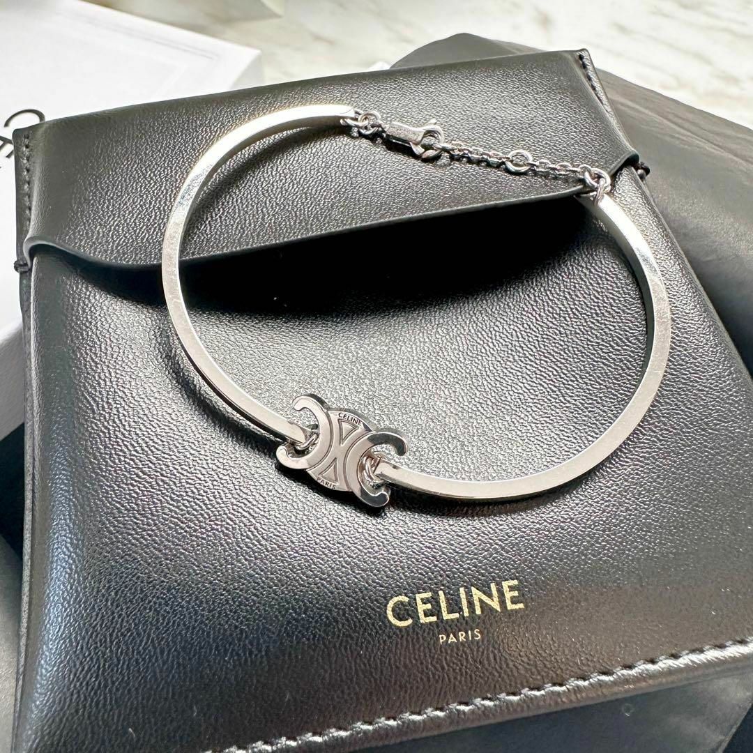 celine(セリーヌ)のCELINE セリーヌ トリオンフ アーティキュレート ブレスレット シルバー レディースのアクセサリー(ブレスレット/バングル)の商品写真