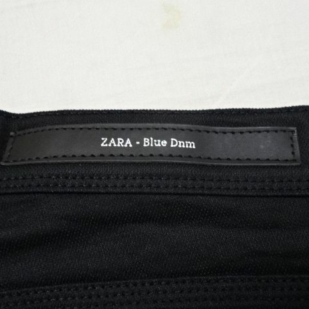 ZARA(ザラ)のZARA☆黒コーティング加工スリムテーパード☆36☆ウェスト約88cm メンズのパンツ(デニム/ジーンズ)の商品写真