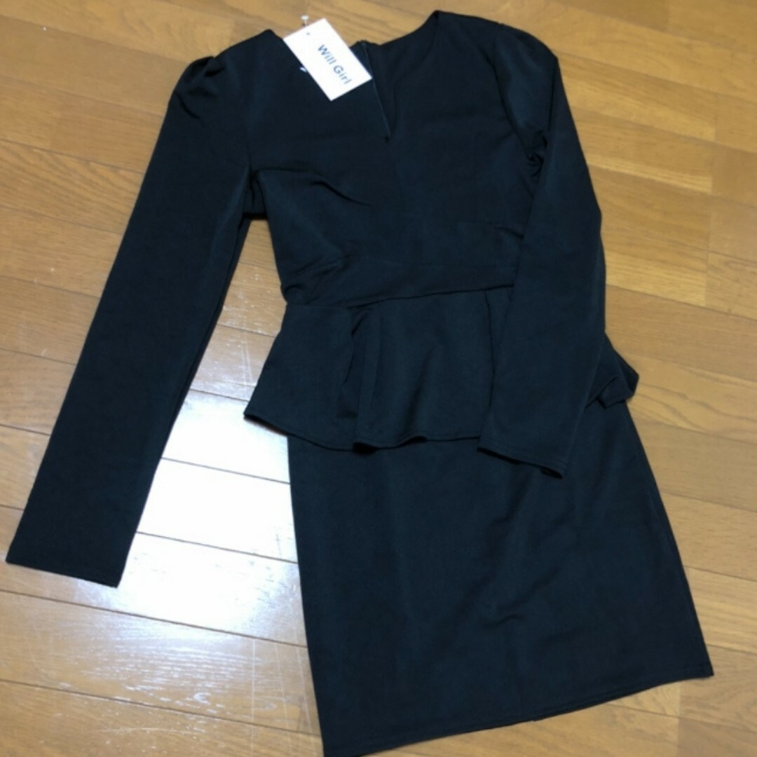 新品 2XL タイト ミニ ワンピース 可愛い セクシー ファッション 黒 女性 レディースのワンピース(ミニワンピース)の商品写真