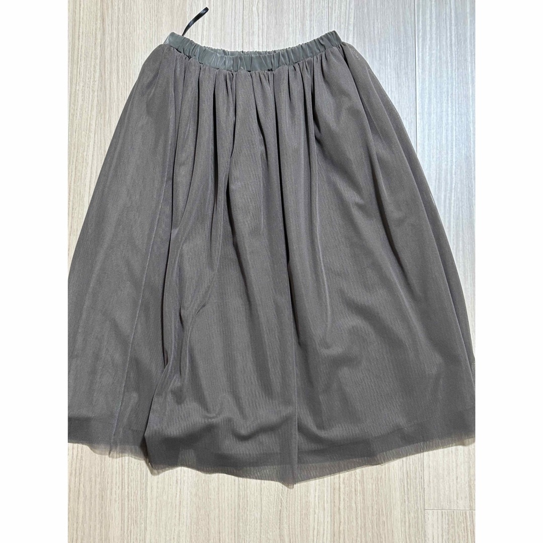 Lugnoncure(ルノンキュール)のチュールフレアスカート レディースのスカート(ひざ丈スカート)の商品写真