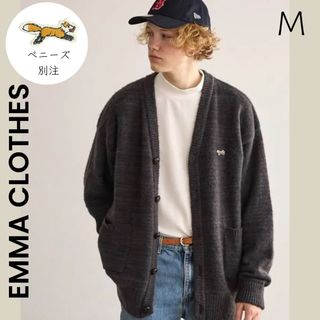 エマクローズ(EMMA CLOTHES)の【EMMA CLOTHES】ぺニーズ 別注 モヘアライク カーディガン グレー(カーディガン)