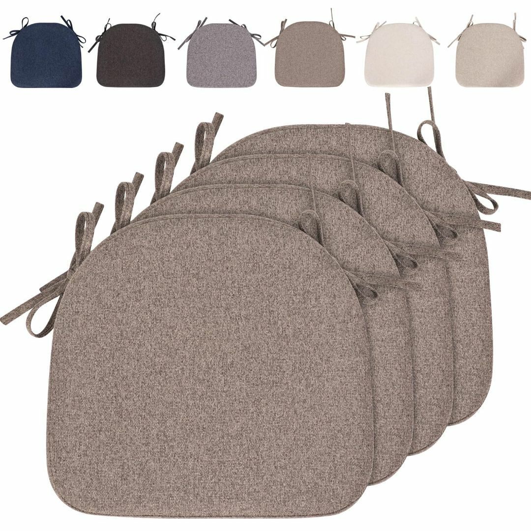 RUIXUAN 馬蹄形アップグレード座布団 椅子用ひも付きクッション 滑り止め  インテリア/住まい/日用品のインテリア小物(クッション)の商品写真
