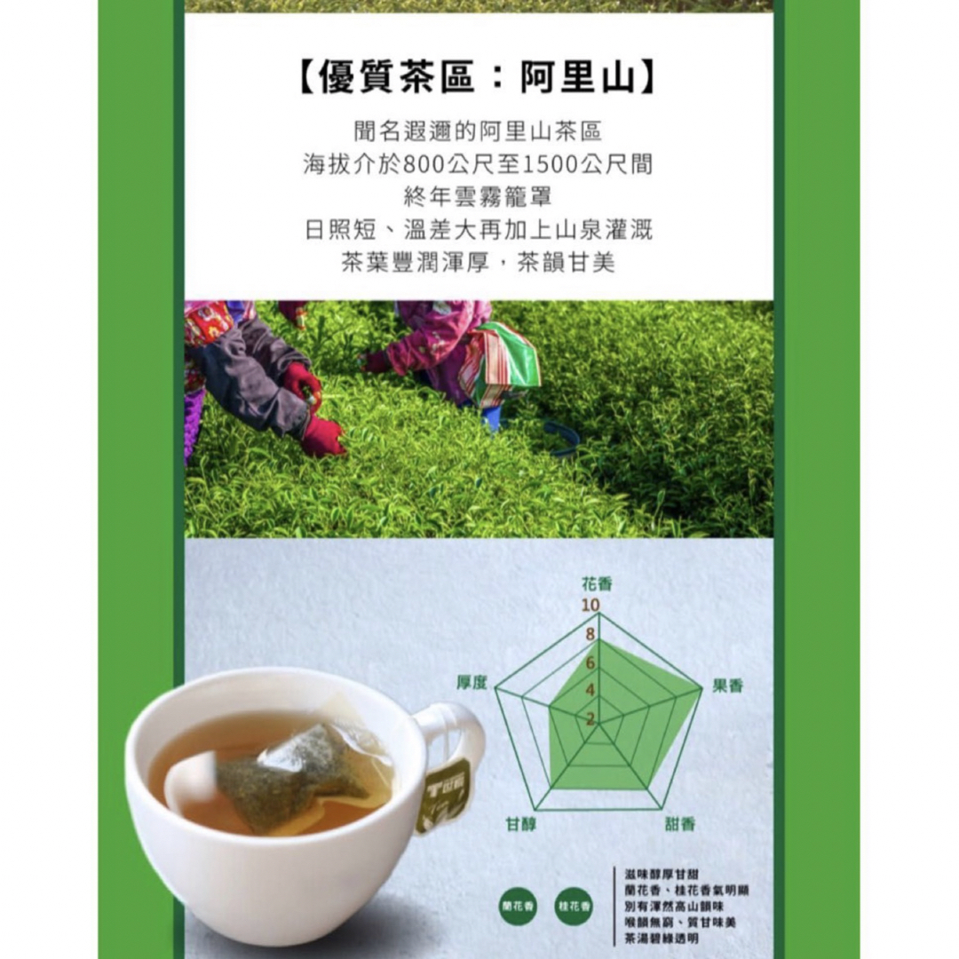 台湾　阿里山 烏龍茶   ティーバッグ　48p入り（個包装） 食品/飲料/酒の飲料(茶)の商品写真