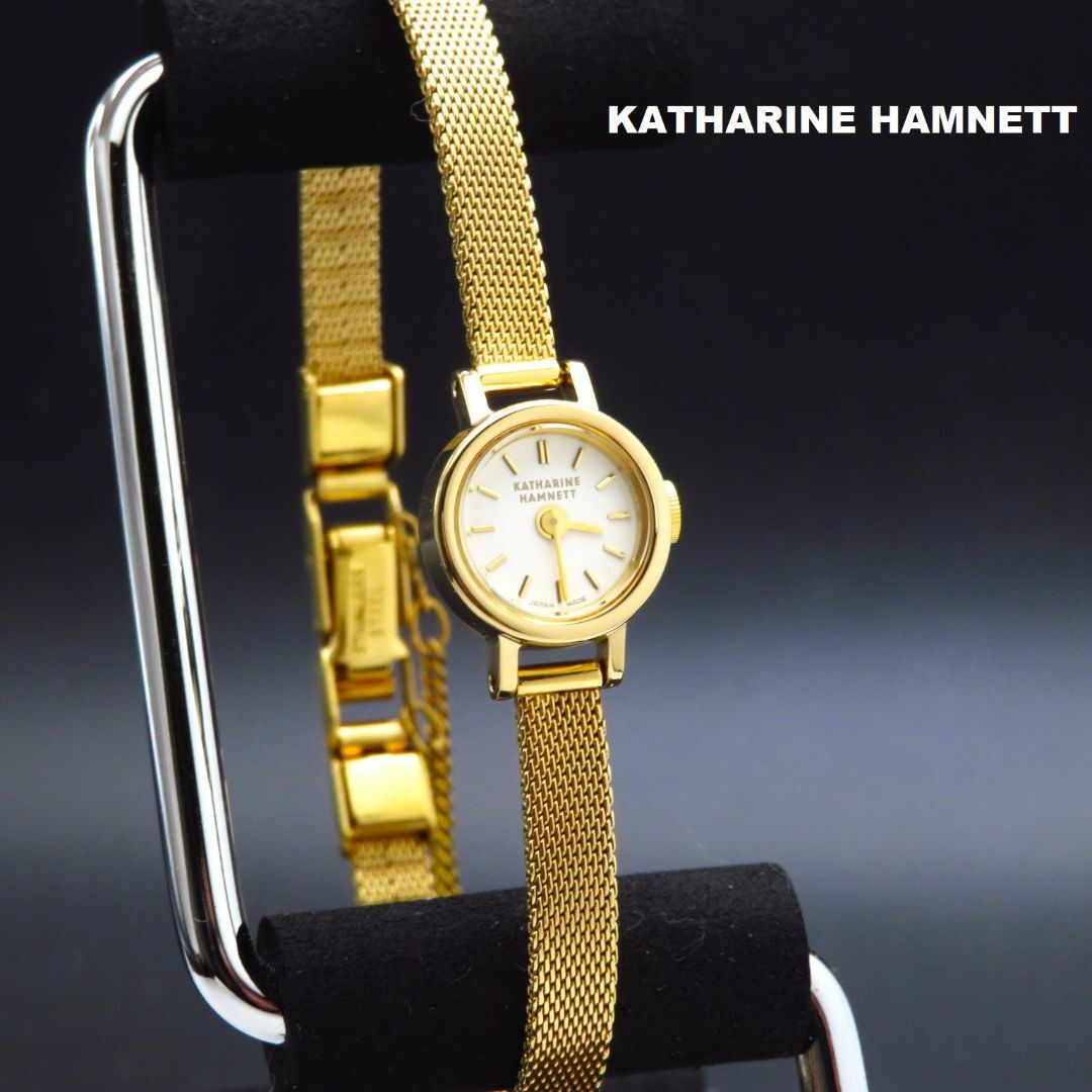 KATHARINE HAMNETT(キャサリンハムネット)のKATHARINE HAMNETT ブレスレットウォッチ メッシュベルト  レディースのファッション小物(腕時計)の商品写真