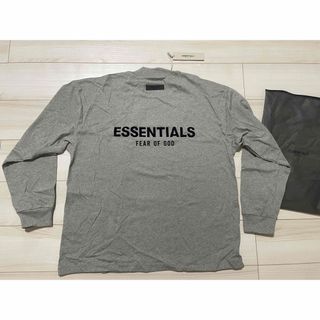 フィアオブゴッド(FEAR OF GOD)の新品激レア ESSENTIALS エッセンシャルズ ロンT  Mグレー 灰色(Tシャツ/カットソー(七分/長袖))