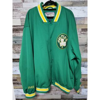 NBA　CELTICS　スタジャン　ジャージ　XXL(スタジャン)