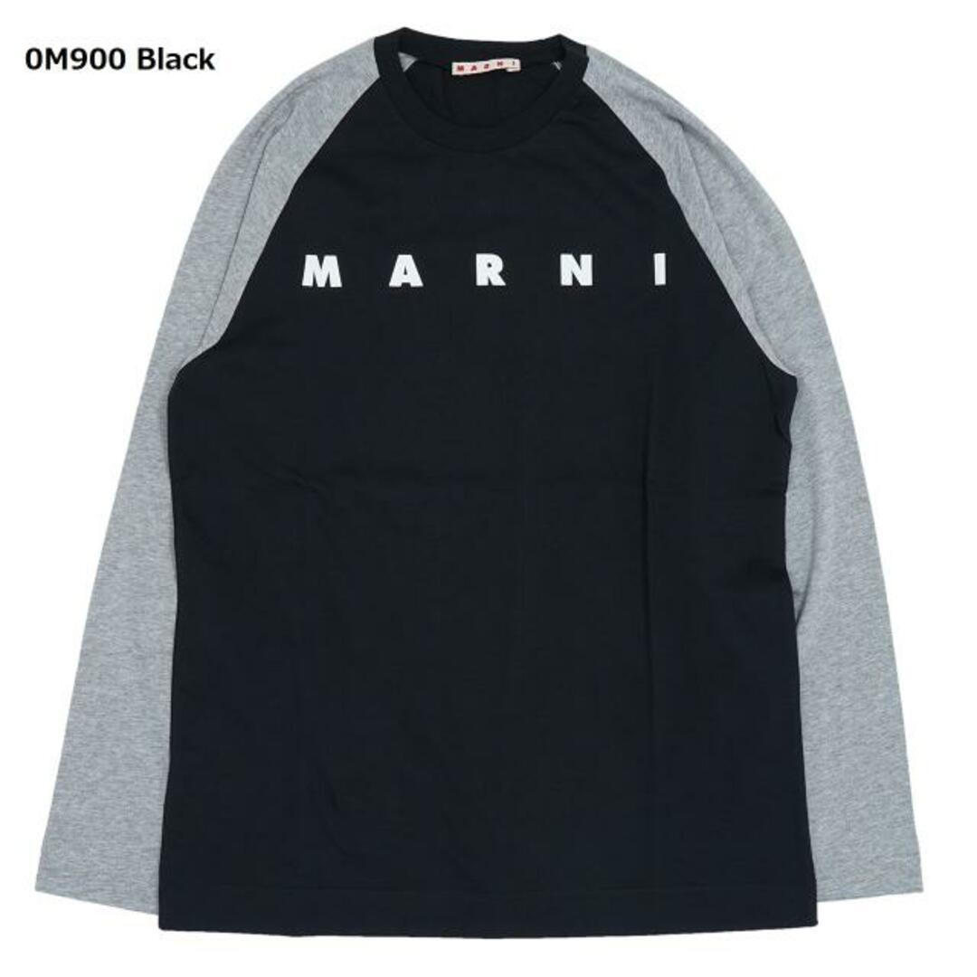 キッズ/ベビー/マタニティMARNI KIDS (マルニ キッズ) ロゴ入り ロングスリーブTシャツ M00872M00HZ 0M900 Black