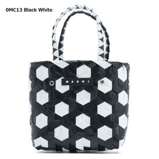 マルニ(Marni)のMARNI KIDS マルニ キッズ バスケットバッグ M00996 M00IW 0MC13 Black White(かごバッグ/ストローバッグ)