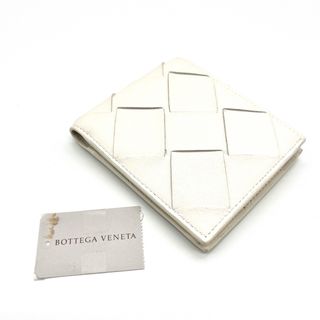 ボッテガヴェネタ(Bottega Veneta)のBOTTEGA VENETA イントレチャート 二つ折り財布 ホワイト 新品(折り財布)