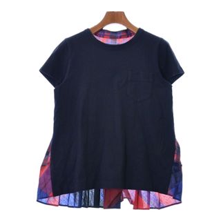 サカイ(sacai)のsacai サカイ Tシャツ・カットソー 3(L位) 紺x赤x青等 【古着】【中古】(カットソー(半袖/袖なし))