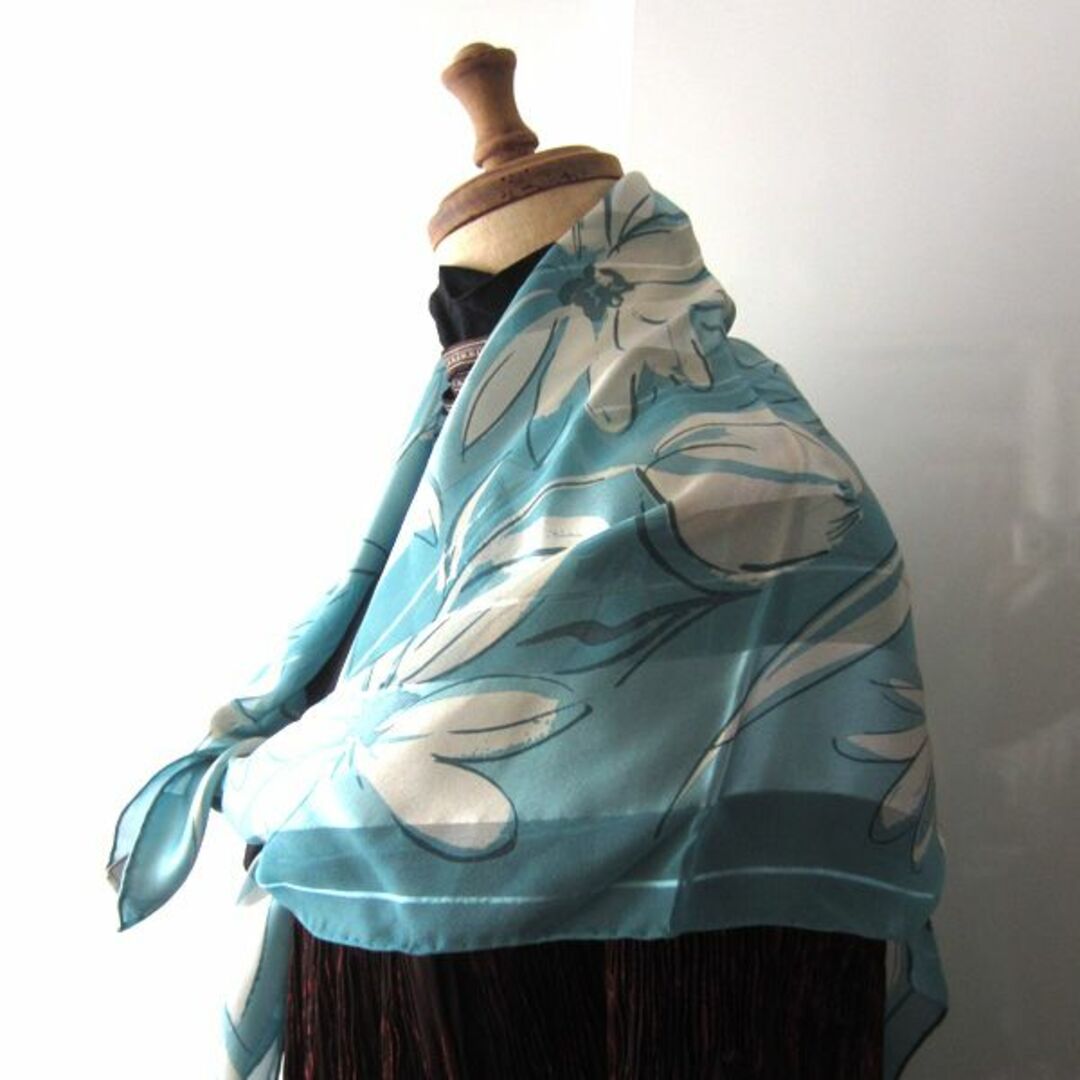 mila schon(ミラショーン)のほぼ新品　mila schon／ミラショーン★　シルク100%　薄手スカーフ レディースのファッション小物(バンダナ/スカーフ)の商品写真