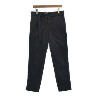 sacai サカイ 23AW Suiting Bonding Pants ボンディングベルテッドパンツ ブラック 4新古品使用感の無い新品同様品Ａ