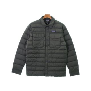 パタゴニア(patagonia)のpatagonia パタゴニア ダウンジャケット/ダウンベスト M グレー 【古着】【中古】(ダウンジャケット)