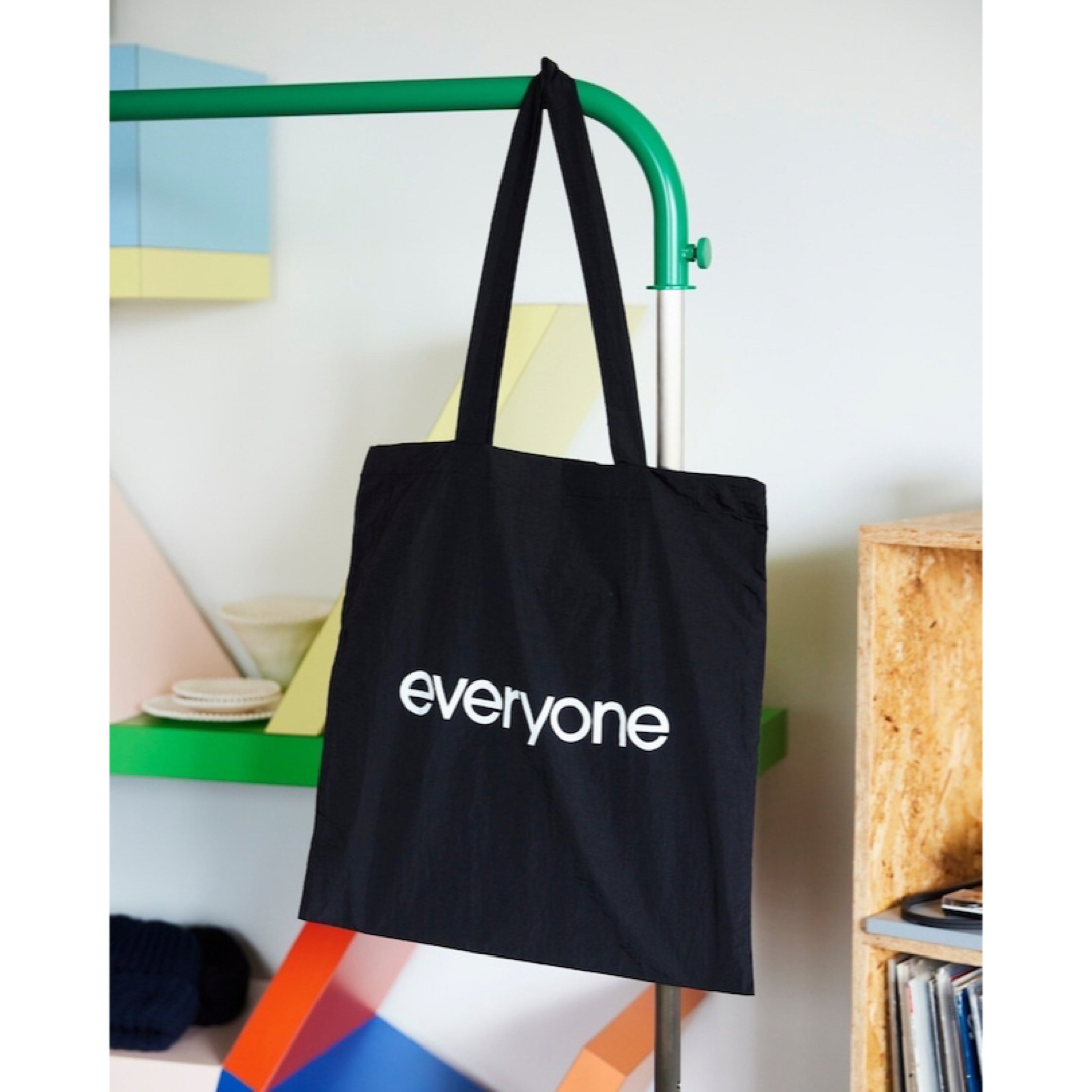 1LDK SELECT(ワンエルディーケーセレクト)の新品未使用 everyone nylon logo tote bag BLACK メンズのバッグ(トートバッグ)の商品写真