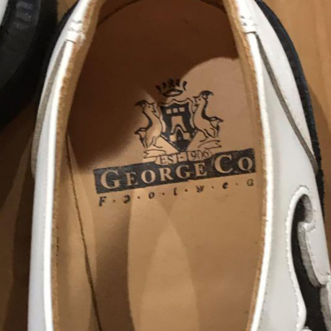 GEORGE COX(ジョージコックス)のGEORGE COX fホール ラバーソール 24〜24.5cm uk5 レディースの靴/シューズ(ローファー/革靴)の商品写真