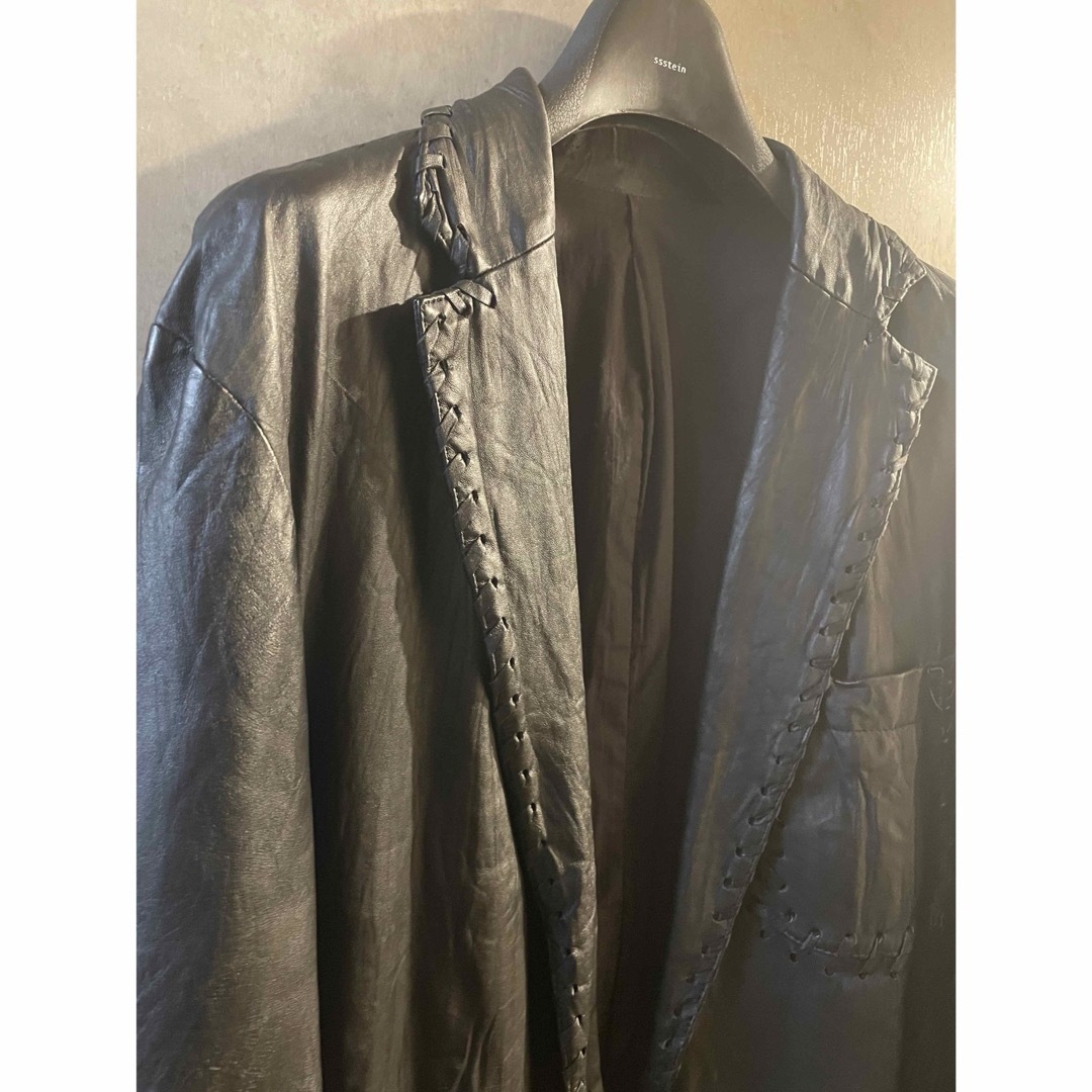 レザー　テーラードジャケット　革ジャン　ヴィンテージ メンズのジャケット/アウター(テーラードジャケット)の商品写真