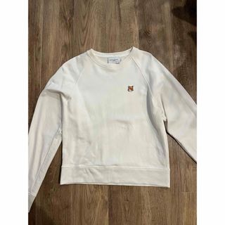 メゾンキツネ(MAISON KITSUNE')のメゾンキツネ　スウェット　フォックスヘッド　パッチ　S(トレーナー/スウェット)