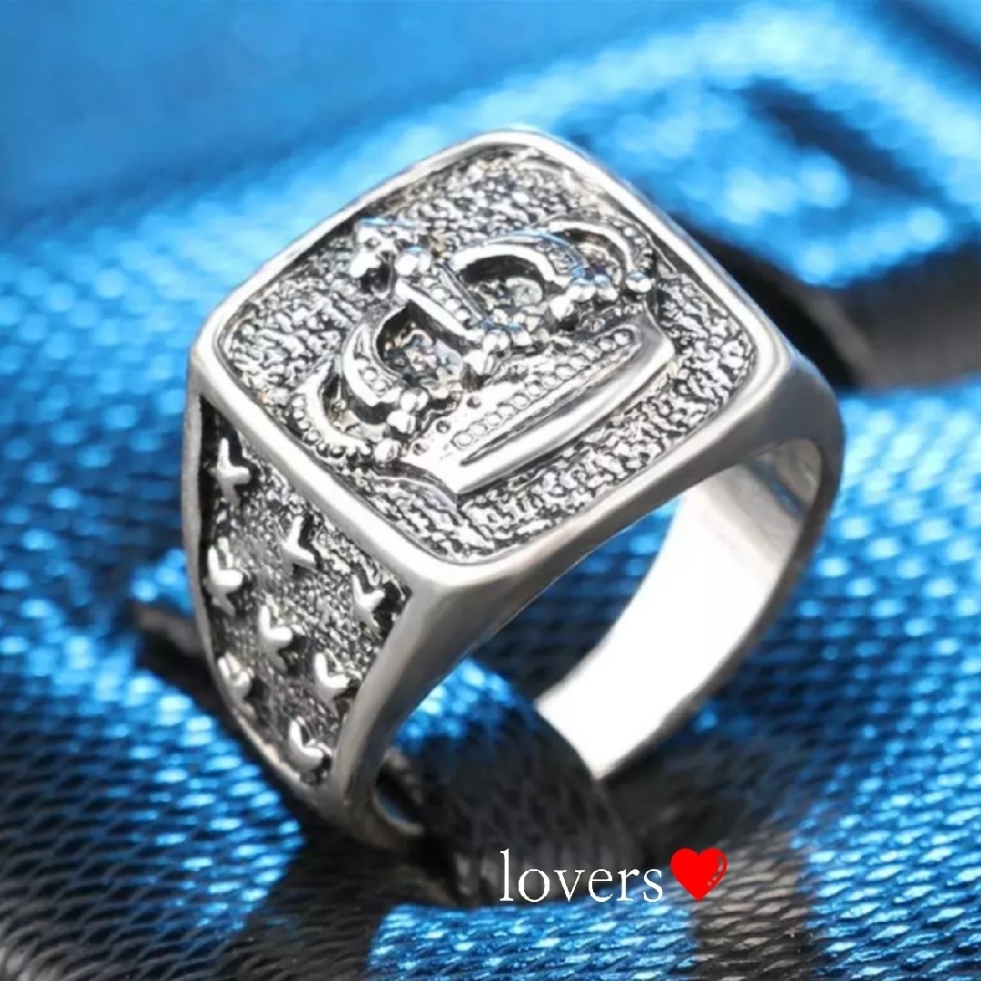 送料無料23号クロムシルバークラウン王冠リング指輪クロムハーツジャスティン好きに レディースのアクセサリー(リング(指輪))の商品写真