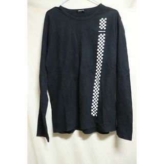 コムサイズム(COMME CA ISM)のプロフ必読COMME CA ISMロングTシャツ/ブランドブラックフラッグL(Tシャツ/カットソー(七分/長袖))