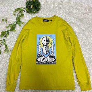 エクストララージ(XLARGE)のX-LARGE  エクストララージ ロンT グラフィティアートT イエロー(Tシャツ/カットソー(七分/長袖))