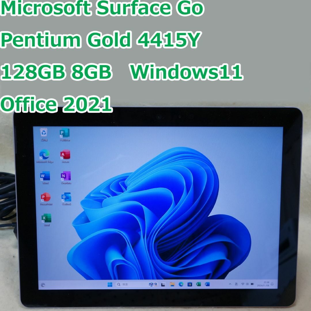 8GB無線LANSurface Go◆SSD 128G/8G◆Office 2021付き