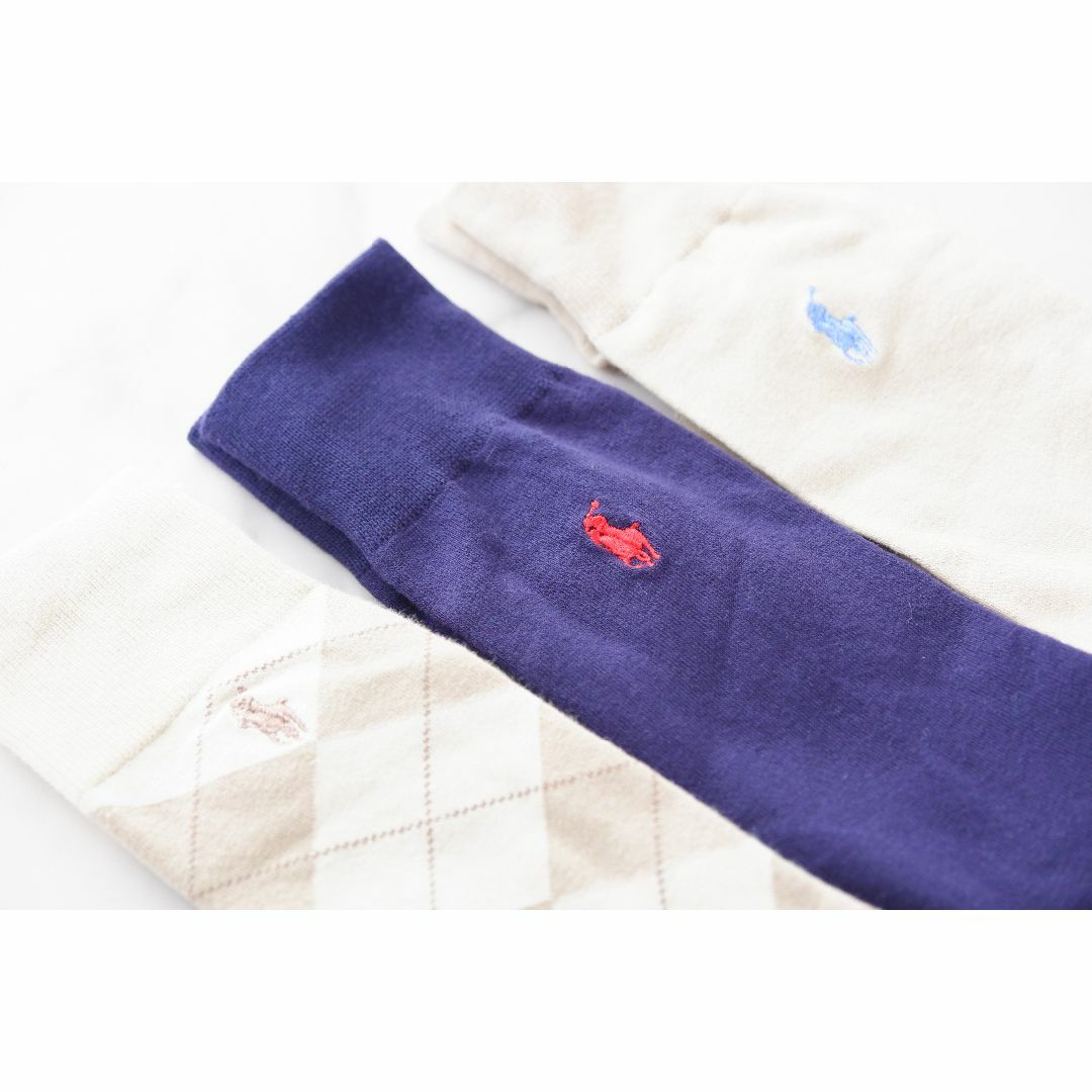 POLO RALPH LAUREN(ポロラルフローレン)のPOLOポロラルフローレン【3足セット／メンズ】おしゃれなソックス【新品です】 メンズのレッグウェア(ソックス)の商品写真