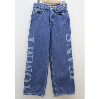 トミージーンズ(TOMMY JEANS)の【新入荷】‡TOMMY JEANS/トミー ジーンズ‡サイドロゴワイドデニムパンツ/十分丈 インディゴ レディース 26/30【中古】 春夏秋冬  922132(その他)