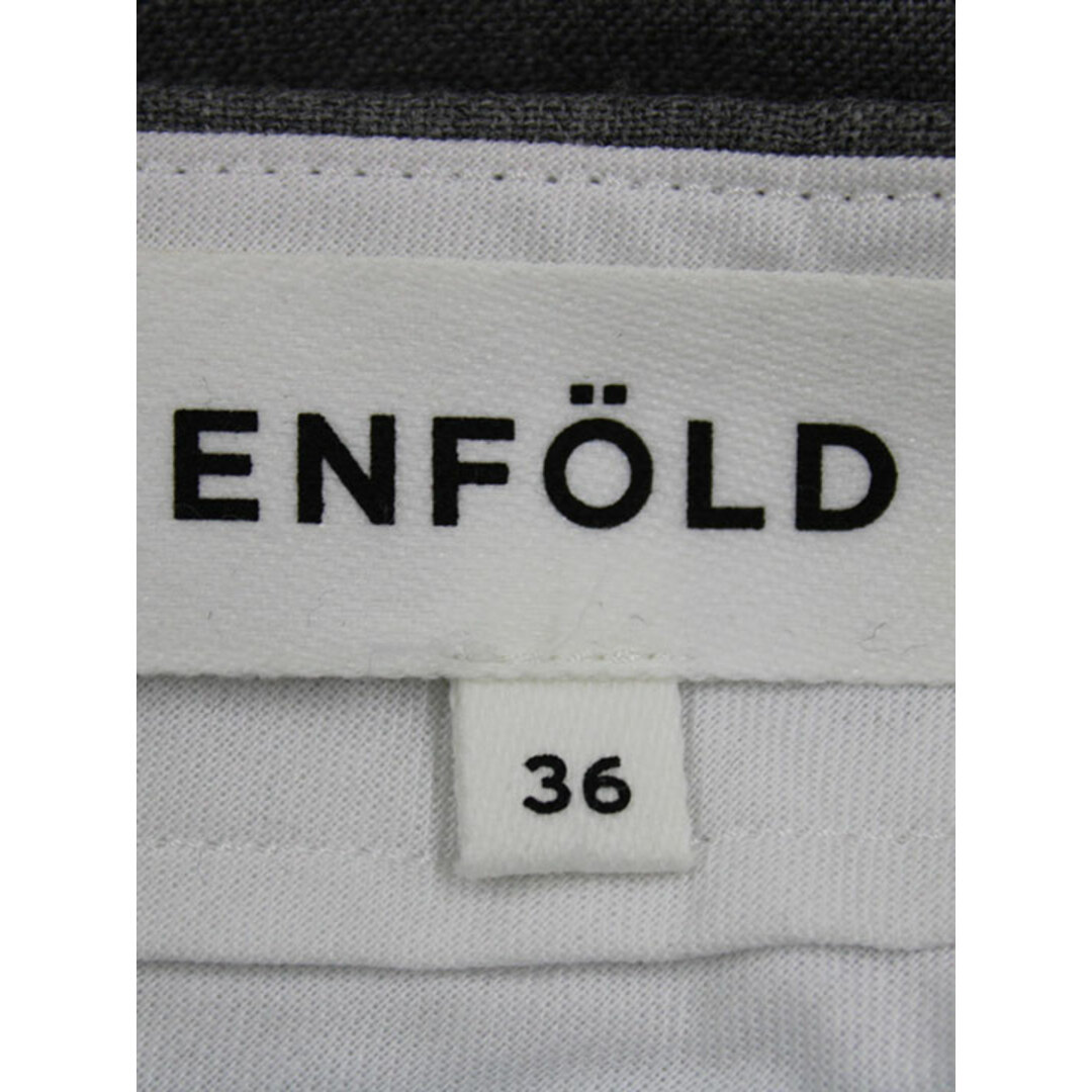 その他【新入荷】‡ENFOLD/エンフォルド‡スポンジダブルクロスハイウエストトラウザーパンツ/300BS131-0500/十分丈 ライトグレー レディース 36 春夏秋冬  922132