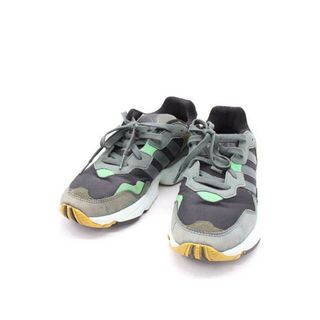 アディダス(adidas)の【新入荷】★ADIDAS/アディダス★ F35018YUNG-96/ヤング/レジェンドアイビー/ローオークル/スニーカー/シューズ/カジュアル/靴  ブラック×グリーン/黒×緑 メンズ 27cm【中古】春夏秋冬 922132(スニーカー)