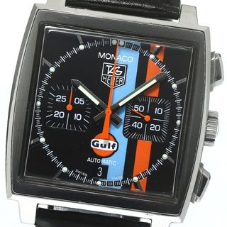 タグホイヤー(TAG Heuer)のタグホイヤー TAG HEUER CW211A.FC6228 モナコ ガルフ 4000本限定 クロノグラフ デイト 自動巻き メンズ 保証書付き_793772(腕時計(アナログ))