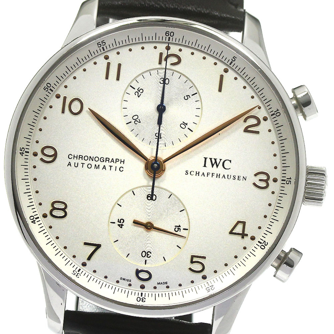 IWC(インターナショナルウォッチカンパニー)のIWC SCHAFFHAUSEN IW371401 ポルトギーゼ クロノグラフ 自動巻き メンズ 保証書付き_793630 メンズの時計(腕時計(アナログ))の商品写真