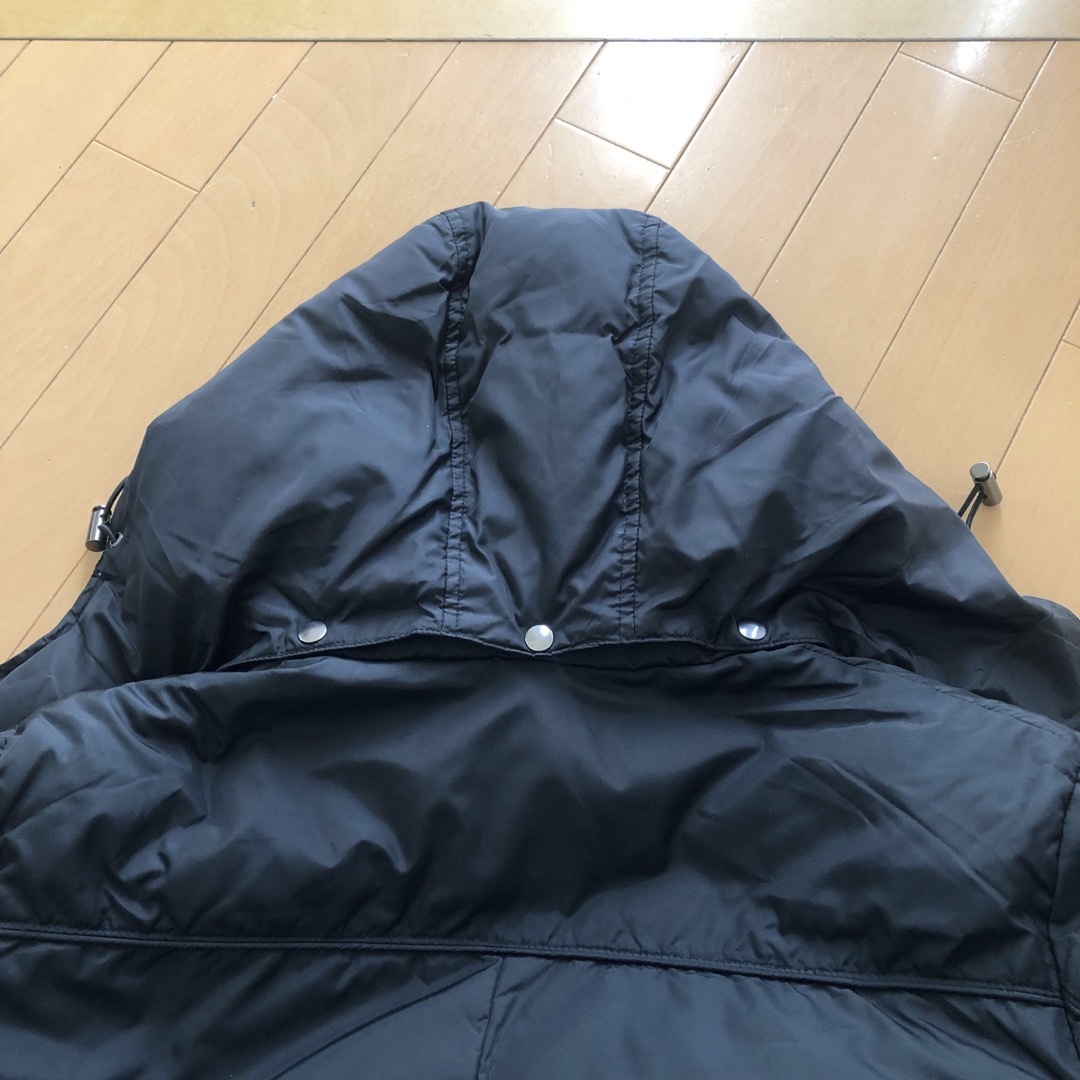 COMME CA ISM(コムサイズム)のコムサイズム ファー ダウンコート ロング丈 ベルト付き Aライン 黒 レディースのジャケット/アウター(ダウンコート)の商品写真