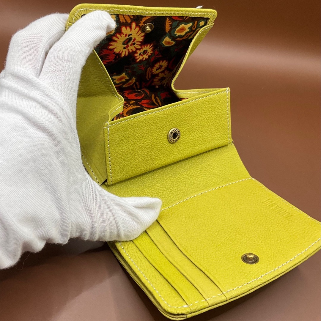 ANNA SUI(アナスイ)の【金運アップ】新品ANNA SUIライトグリーン★アナスイBOX二つ折り財布 レディースのファッション小物(財布)の商品写真