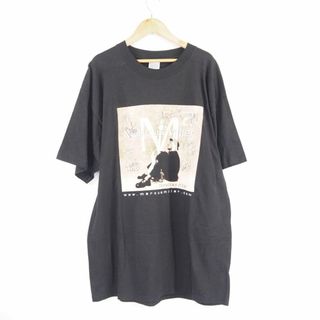 美品 Marcus Miller World Tour 2002 半袖Tシャツ L コットン サイン入り ミュージシャン 音楽 トップス AU2336A35 (Tシャツ/カットソー(半袖/袖なし))