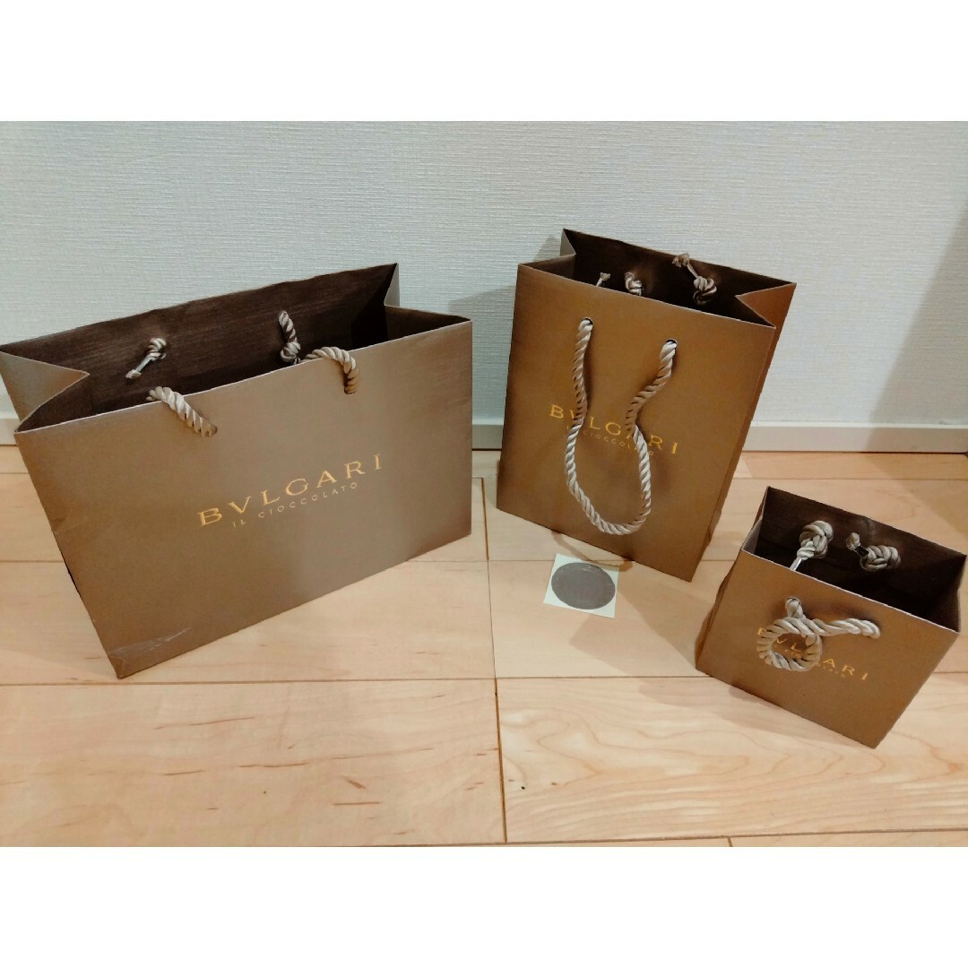 BVLGARI(ブルガリ)のブルガリ　BVLGARI　ショッパー新品３点セット レディースのバッグ(ショップ袋)の商品写真