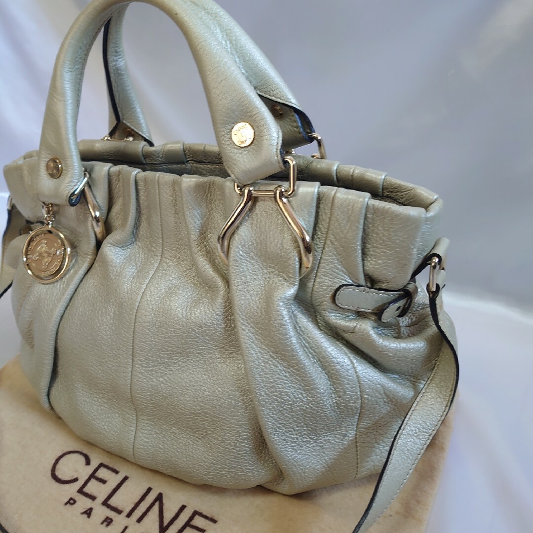 美品 CELINE 2way ハンドバッグ ブギーバッグ