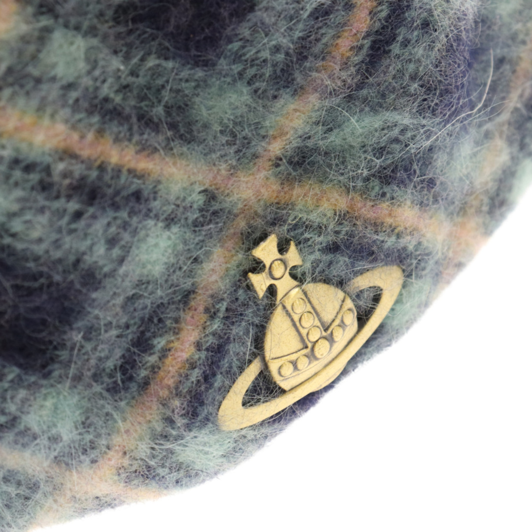 Vivienne Westwood(ヴィヴィアンウエストウッド)のVivienne Westwood ヴィヴィアンウエストウッド アンゴラロゴピンズ ニット帽 26-041-62778 マルチ レディースの帽子(キャップ)の商品写真