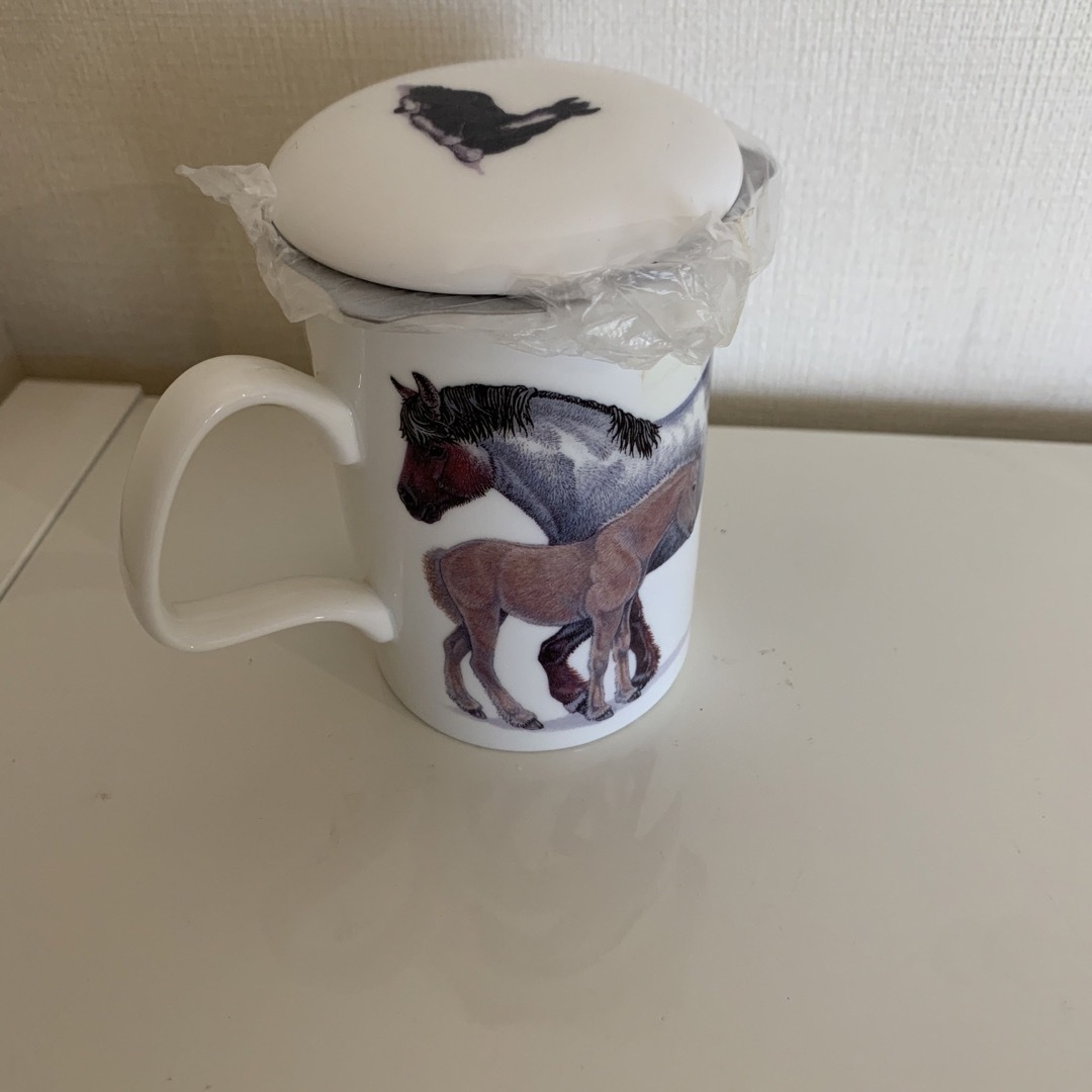 Roy Kirkham 馬　イギリス　マグカップ　茶漉し付きグラス/カップ