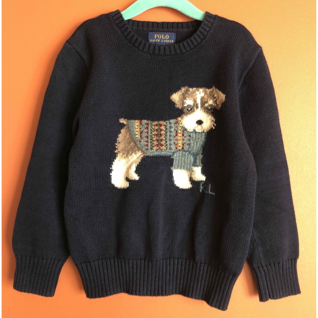 POLO RALPH LAUREN - 美品 ポロ ラルフローレン ドッグ ニット POLO RALPH LAUREN - 美品 ポロ ラルフローレン ドッグ ニット