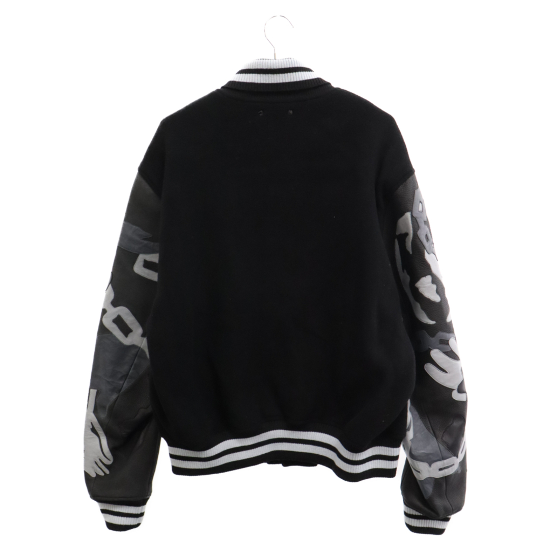 LOUIS VUITTON(ルイヴィトン)のLOUIS VUITTON ルイヴィトン 20AW Chain Camo Varsity Jacket LVチェーンカモレザー バーシティジャケット スタジャン ウール HJL34EJNU 54 メンズのジャケット/アウター(スタジャン)の商品写真