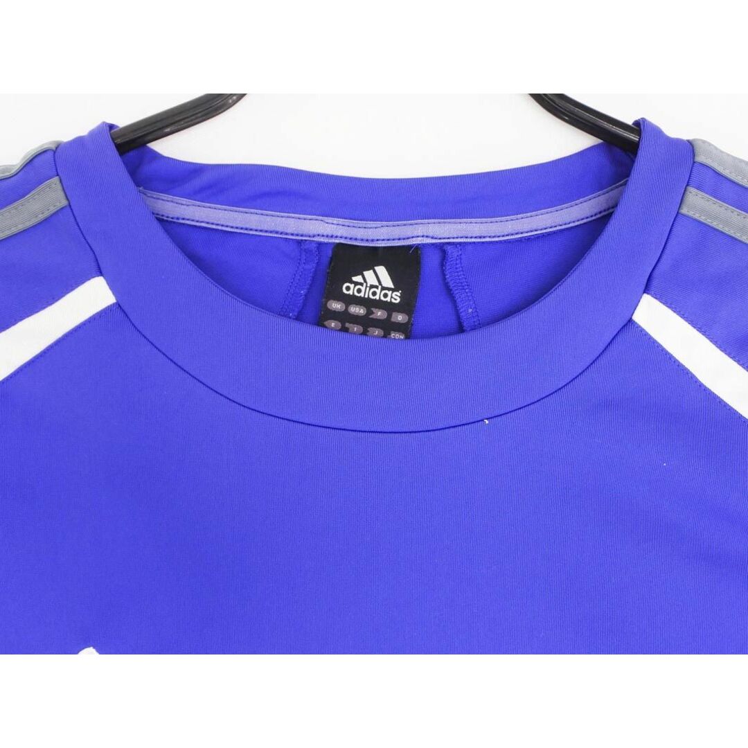 adidas(アディダス)のadidas アディダス スポーツウェア カットソー sizeXO/青 ◇■ メンズ メンズのトップス(Tシャツ/カットソー(七分/長袖))の商品写真