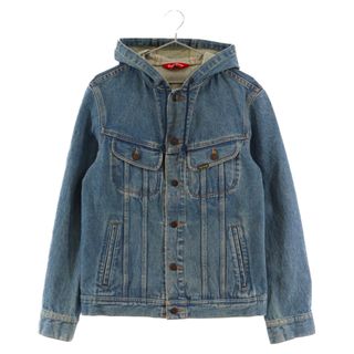 シュプリーム(Supreme)のSUPREME シュプリーム 15SS Hooded Denim Jacket ヴィンテージ加工 フード付き デニムジャケット インディゴ(Gジャン/デニムジャケット)