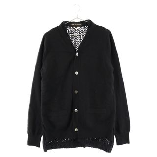 コムデギャルソンオムプリュス(COMME des GARCONS HOMME PLUS)のCOMME des GARCONS HOMME PLUS コムデギャルソンオムプリュス ニット切り替え ドッキングニットカーディガン ブラック PT-N008(カーディガン)