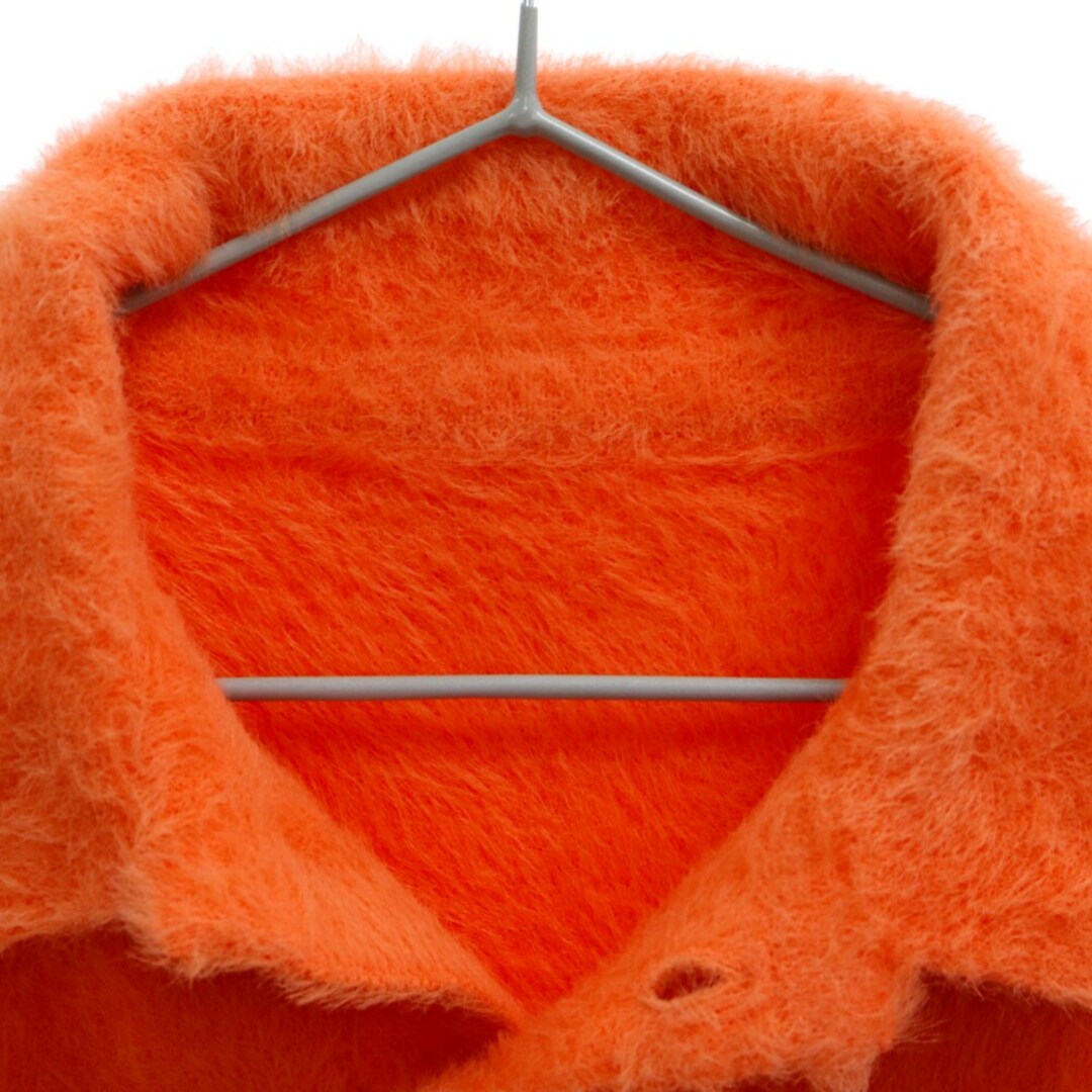 JACQUEMUS ジャックムス Le Raphia Collection Le Polo Neve ル ラフィア コレクション ナイロン シャギーニット 長袖ポロシャツ オレンジ メンズのトップス(ニット/セーター)の商品写真