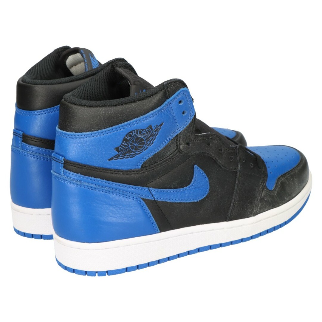 NIKE(ナイキ)のNIKE ナイキ AIR JORDAN 1 RETRO HIGH OG ROYAL 555088-007 エアジョーダン1レトロハイオージーロイヤル ハイカットスニーカー US9.5/27.5cm ブラック/ブルー メンズの靴/シューズ(スニーカー)の商品写真