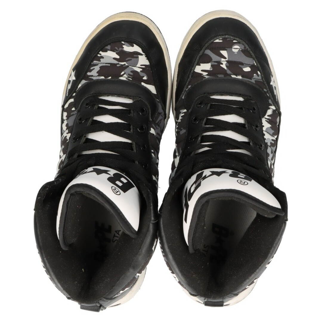 A BATHING APE(アベイシングエイプ)のA BATHING APE アベイシングエイプ BAPE STA ベイプ スター ハイカットスニーカー グレー メンズの靴/シューズ(スニーカー)の商品写真