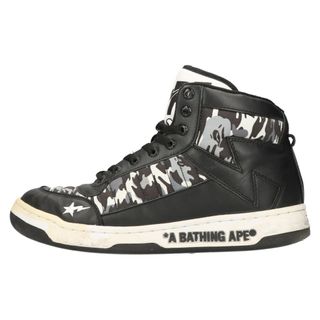 アベイシングエイプ(A BATHING APE)のA BATHING APE アベイシングエイプ BAPE STA ベイプ スター ハイカットスニーカー グレー(スニーカー)