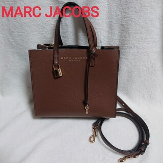 マークジェイコブス(MARC JACOBS)の美品☆マークジェイコブス MARC JACOBSレザーショルダーバッグ  茶色(ショルダーバッグ)